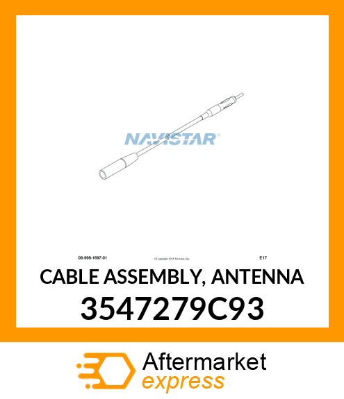 CABLE ASSEMBLY, ANTENNA 3547279C93