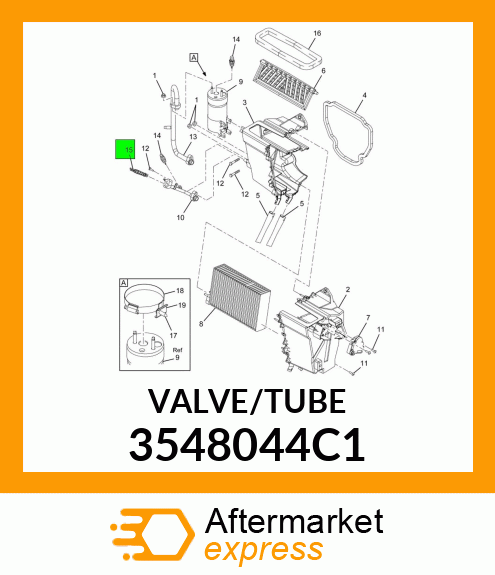 Tube, HVAC Orifice 3548044C1