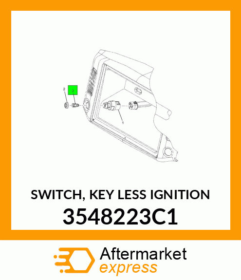 SWITCH, KEY LESS IGNITION 3548223C1