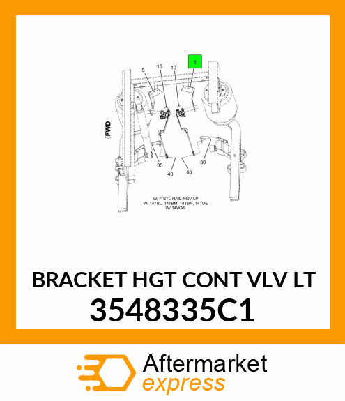 BRACKET HGT CONT VLV LT 3548335C1