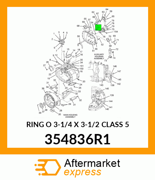 RING O 3-1/4 X 3-1/2 CLASS 5 354836R1