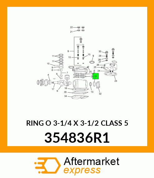 RING O 3-1/4 X 3-1/2 CLASS 5 354836R1