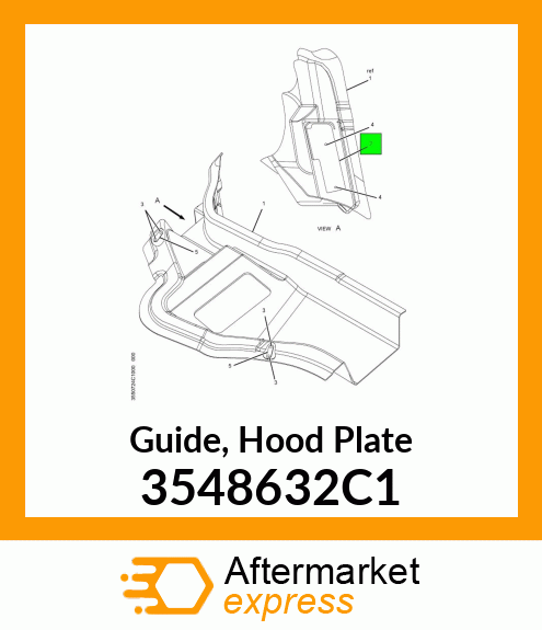 Guide, Hood Plate 3548632C1