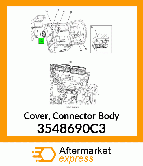 Cover, Connector Body 3548690C3