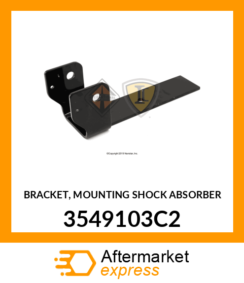 BRACKET, MOUNTING SHOCK ABSORBER 3549103C2