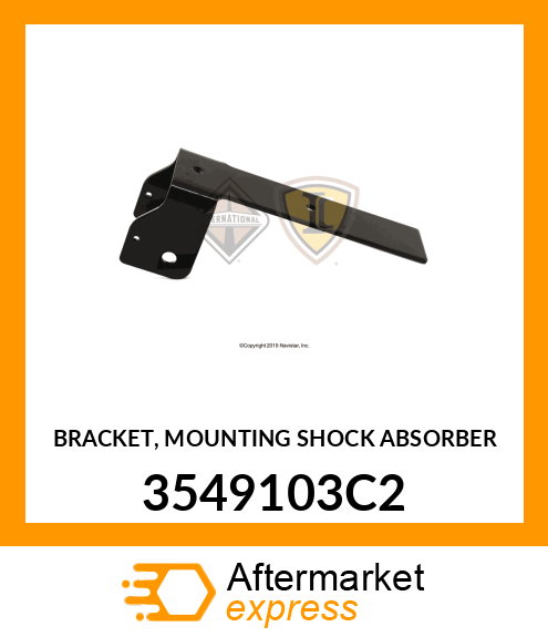 BRACKET, MOUNTING SHOCK ABSORBER 3549103C2