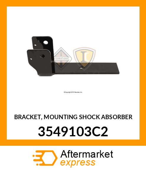 BRACKET, MOUNTING SHOCK ABSORBER 3549103C2