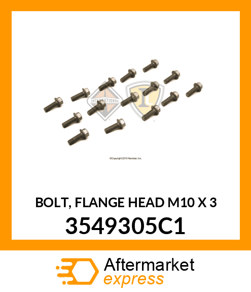 BOLT, FLANGE HEAD M10 X 3 3549305C1