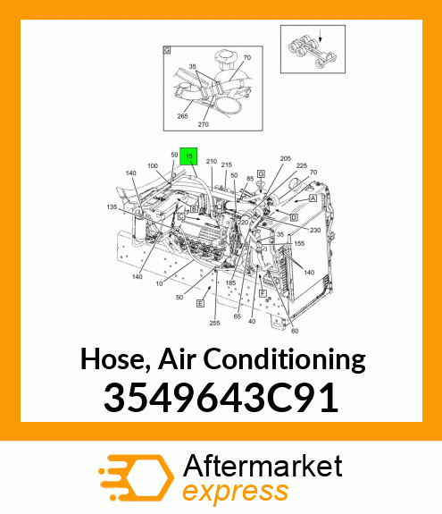 Hose, Air Conditioning 3549643C91