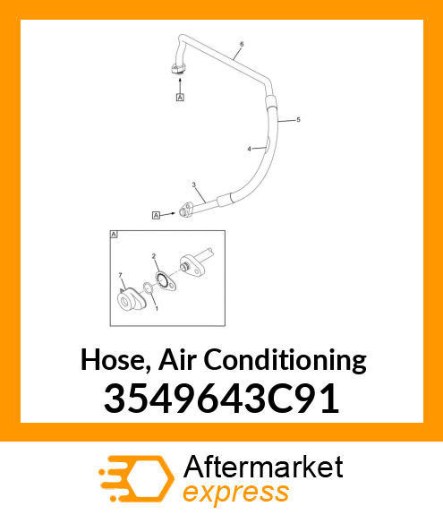 Hose, Air Conditioning 3549643C91