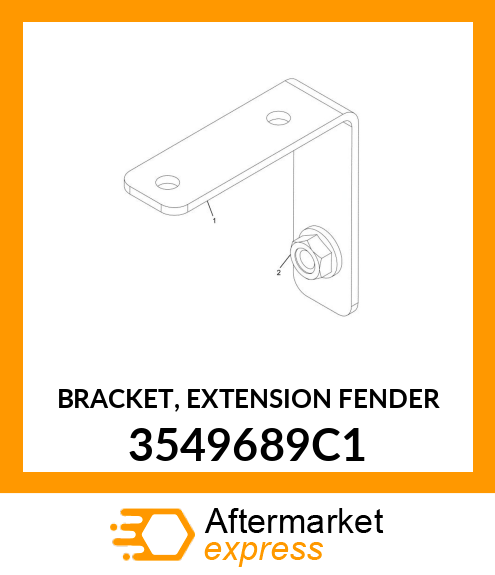 BRACKET, EXTENSION FENDER 3549689C1