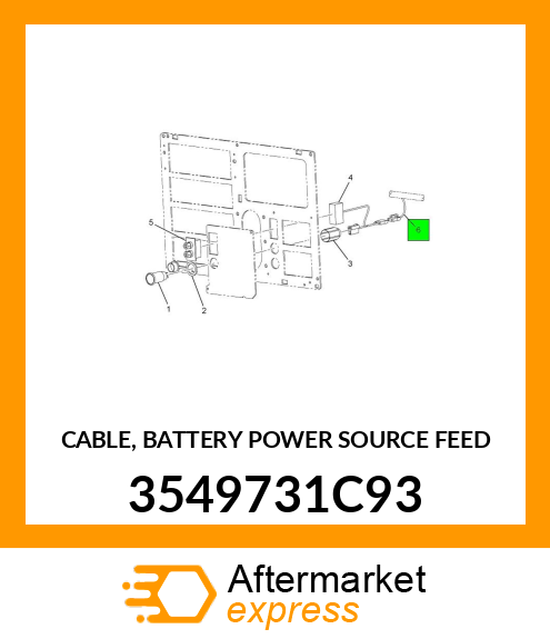 CABLE, BATTERY POWER SOURCE FEED 3549731C93