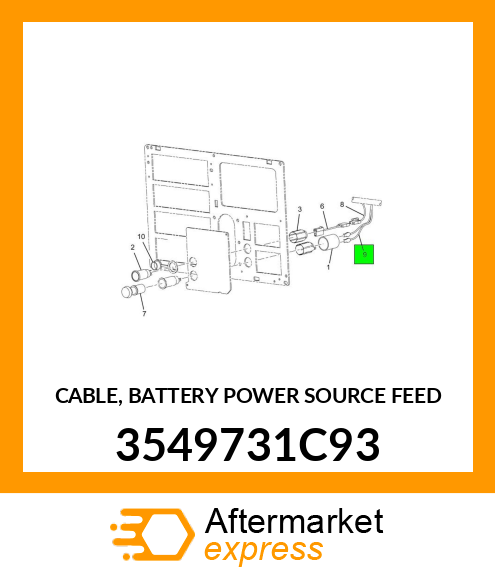 CABLE, BATTERY POWER SOURCE FEED 3549731C93