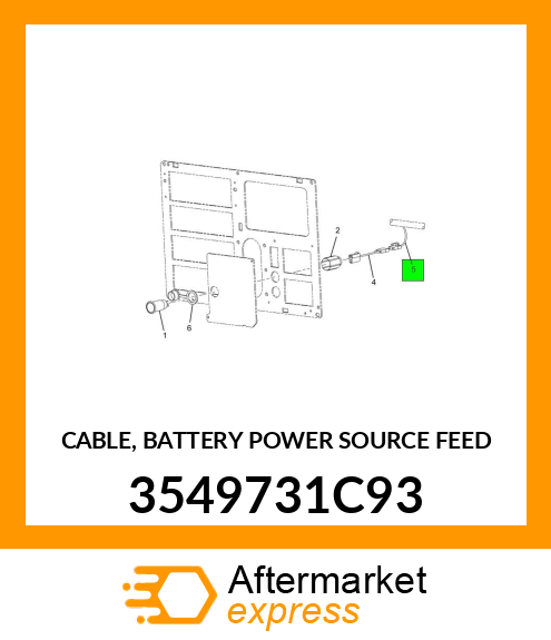 CABLE, BATTERY POWER SOURCE FEED 3549731C93