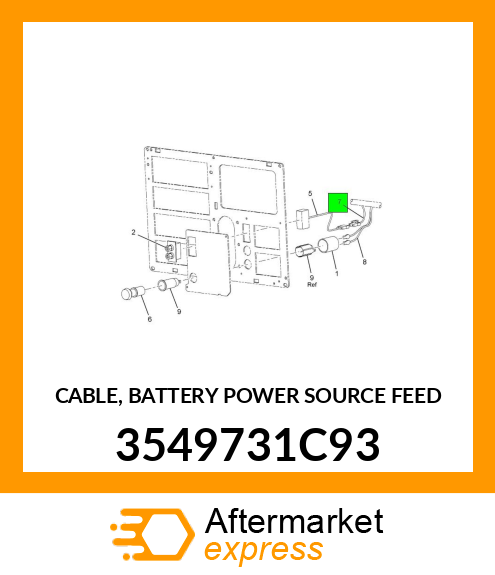 CABLE, BATTERY POWER SOURCE FEED 3549731C93