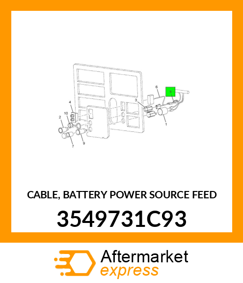 CABLE, BATTERY POWER SOURCE FEED 3549731C93