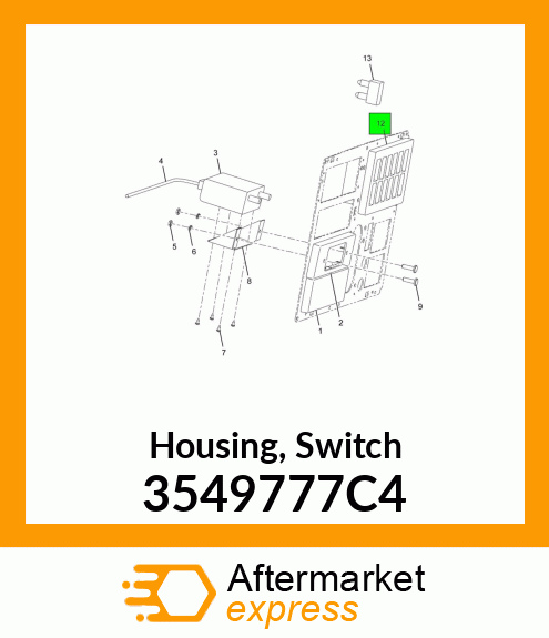 Housing, Switch 3549777C4