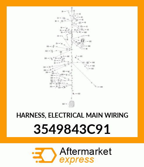 HARNESS, ELECTRICAL MAIN WIRING 3549843C91