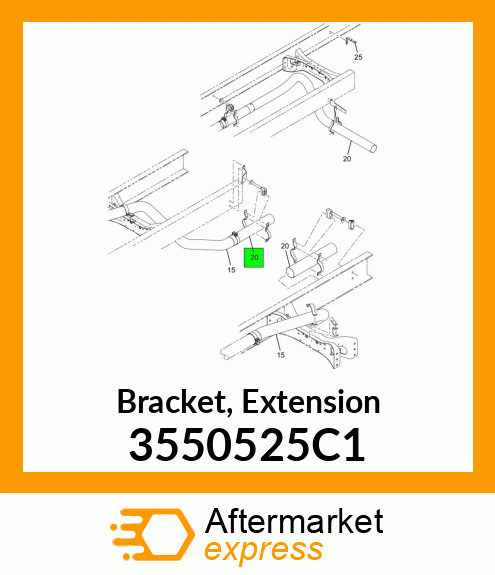 Bracket, Extension 3550525C1