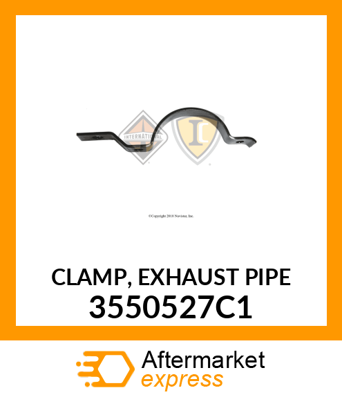 CLAMP, EXHAUST PIPE 3550527C1