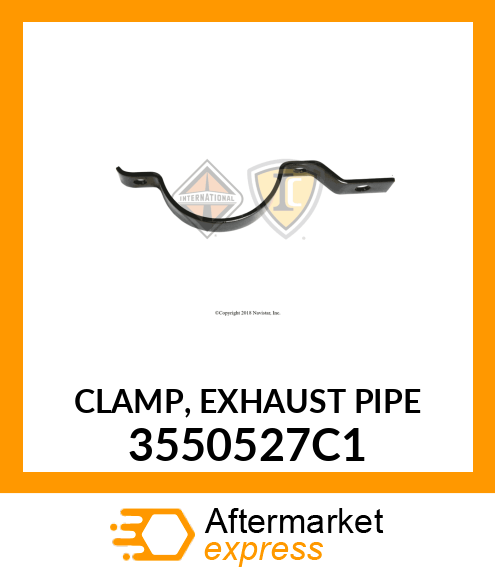 CLAMP, EXHAUST PIPE 3550527C1