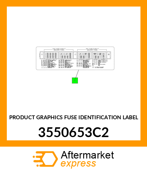 PRODUCT GRAPHICS FUSE IDENTIFICATION LABEL 3550653C2