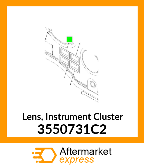 Lens, Instrument Cluster 3550731C2