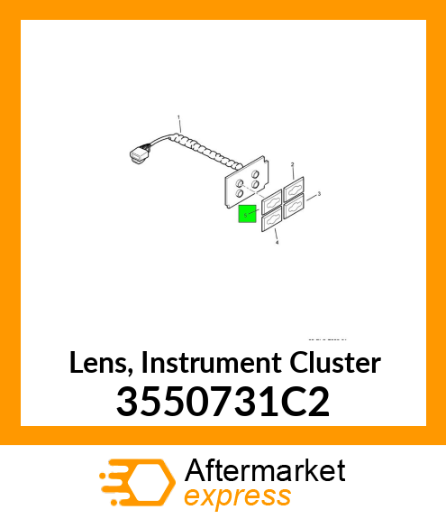 Lens, Instrument Cluster 3550731C2