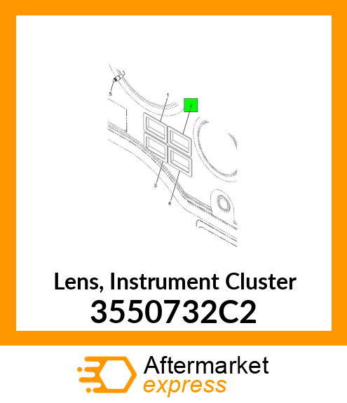 Lens, Instrument Cluster 3550732C2