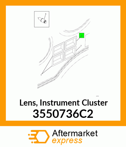 Lens, Instrument Cluster 3550736C2