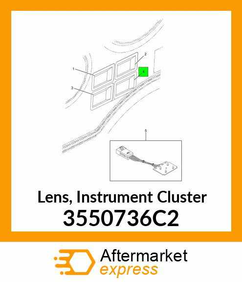 Lens, Instrument Cluster 3550736C2