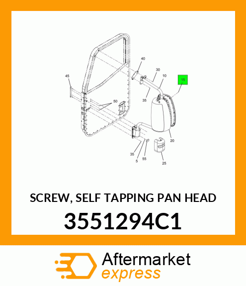 SCREW, SELF TAPPING PAN HEAD 3551294C1