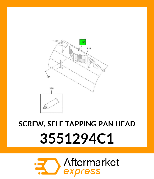 SCREW, SELF TAPPING PAN HEAD 3551294C1