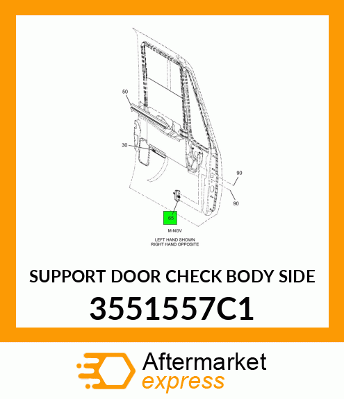 SUPPORT DOOR CHECK BODY SIDE 3551557C1