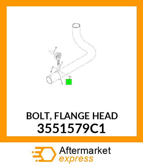 BOLT, FLANGE HEAD 3551579C1