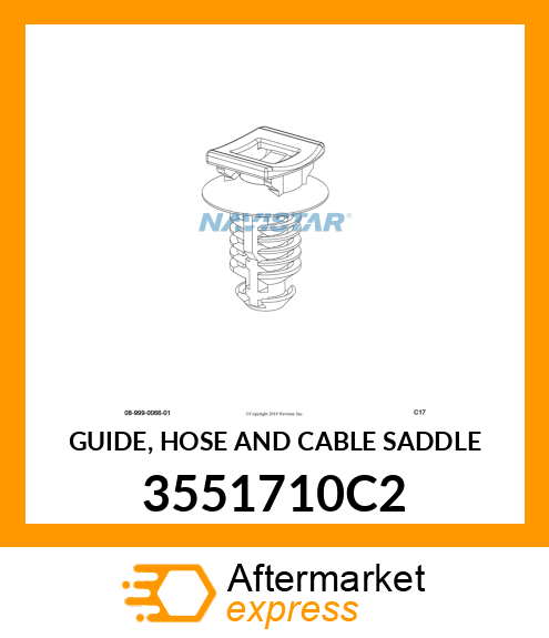 GUIDE, HOSE AND CABLE SADDLE 3551710C2