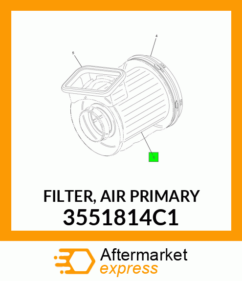 FILTER, AIR PRIMARY 3551814C1
