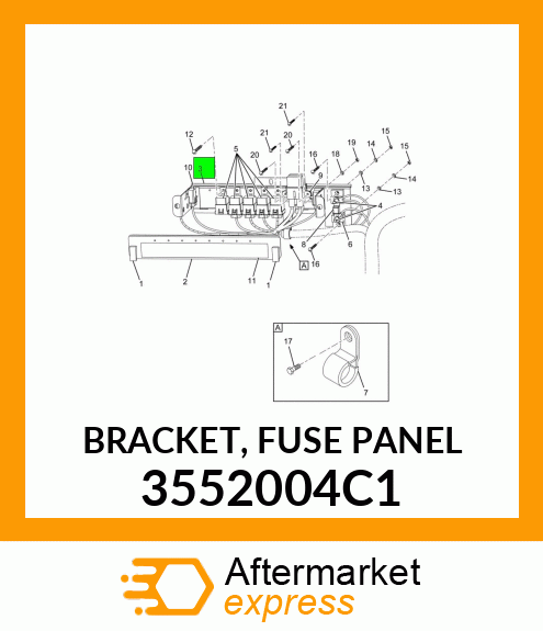 BRACKET, FUSE PANEL 3552004C1