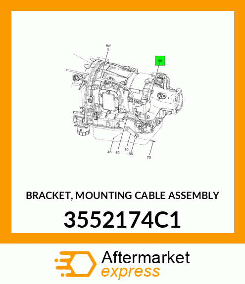 BRACKET, MOUNTING CABLE ASSEMBLY 3552174C1