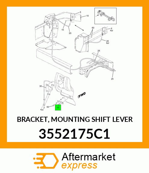 BRACKET, MOUNTING SHIFT LEVER 3552175C1
