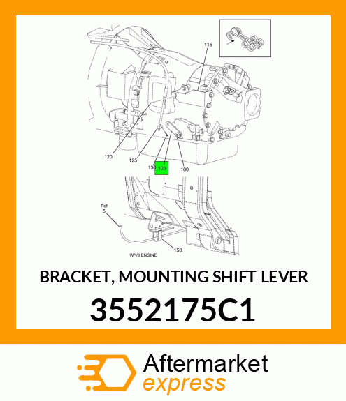 BRACKET, MOUNTING SHIFT LEVER 3552175C1