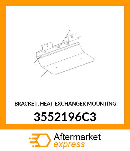 BRACKET, HEAT EXCHANGER MOUNTING 3552196C3