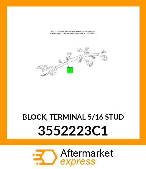 BLOCK, TERMINAL 5/16" STUD 3552223C1