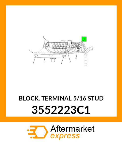 BLOCK, TERMINAL 5/16" STUD 3552223C1