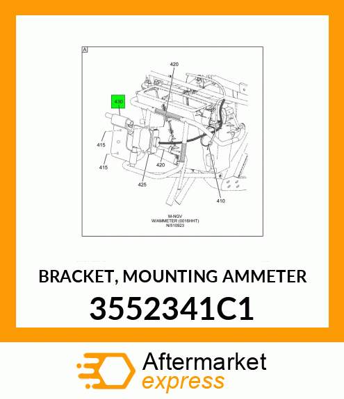 BRACKET, MOUNTING AMMETER 3552341C1