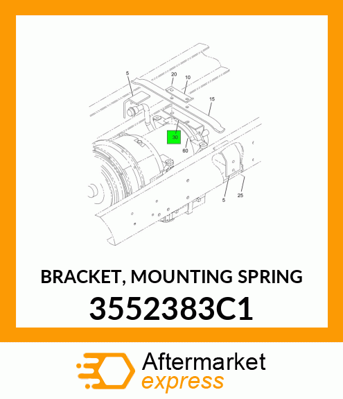 BRACKET, MOUNTING SPRING 3552383C1