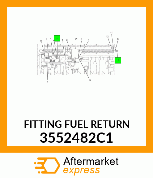 FITTING FUEL RETURN 3552482C1