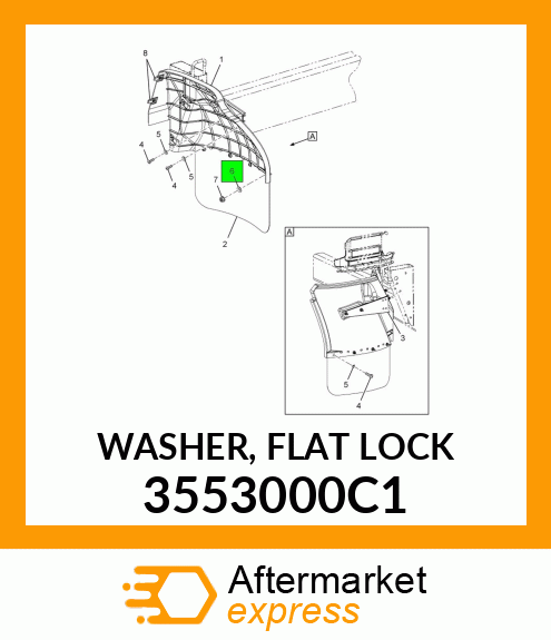 WASHER, FLAT LOCK 3553000C1