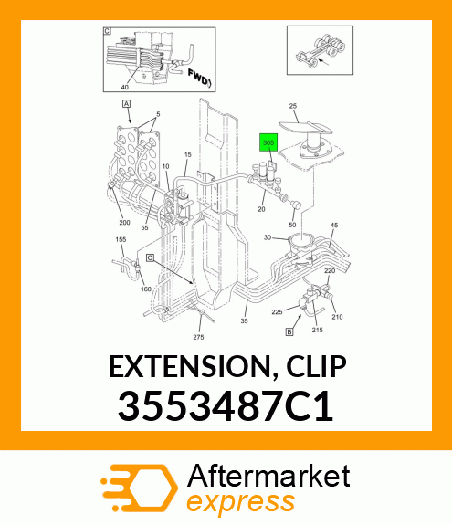 EXTENSION, CLIP 3553487C1