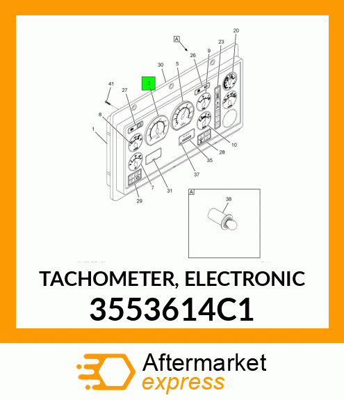 TACHOMETER, ELECTRONIC 3553614C1